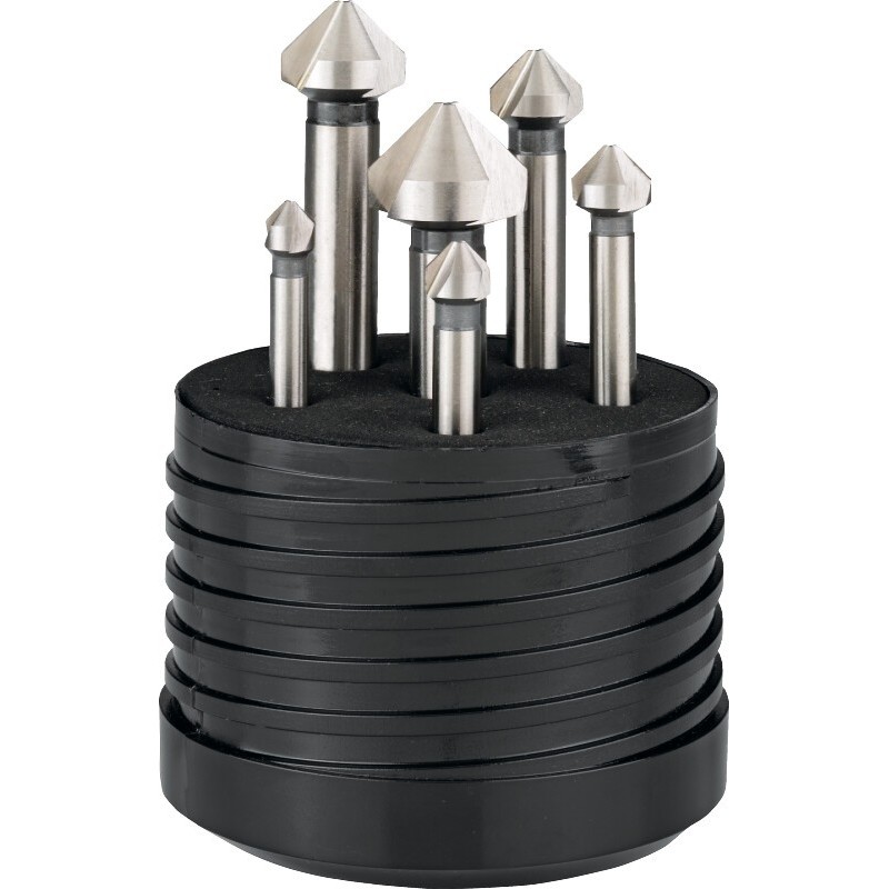 JUEGO DE AVELLANADORES ECO HSS DIN 335-C 42.533. 90B:. 3 LABIOS 6.3 - 20.5 MM