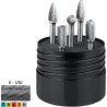 JUEGO DE  FRESA ROTATIVA ECO PRO CARBURO FORM B. C. D. F. G 6-UNI C12