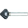 AVELLANADOR VARI HP2 UNI HSS-E DIN 335-C 90B:. 3 LABIOS. ALTIN-X. CON 3 CHAFLANES 40 MM