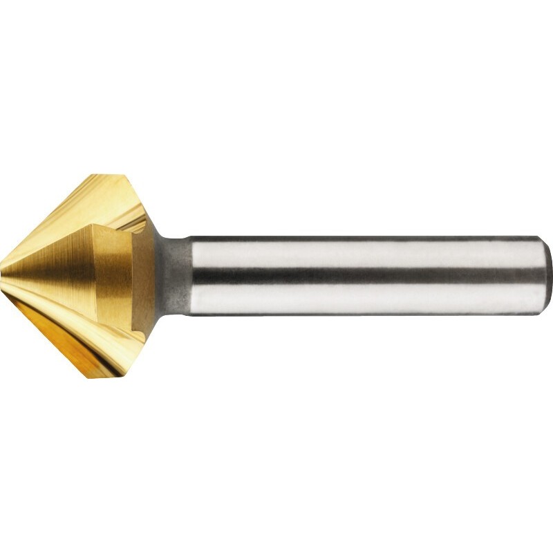 AVELLANADOR PARA DESBARBAR ECO PRO HSS DIN 335-C 90B:. TIN 3 LABIOS 16.5 MM