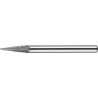FRESA ROTATIVA CARBURO FORMA M. FORMA CONICA. EN PUNTA. MANGO 3 MM 3-FINE 3X11X3X38MM