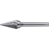 FRESA ROTATIVA CARBURO FORMA M. FORMA CONICA. EN PUNTA. MANGO 6 MM 3-FINE 16X25X6X73MM