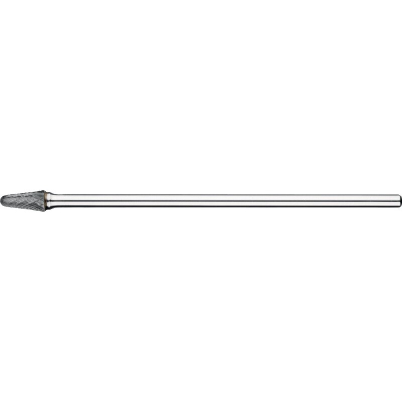 FRESA ROTATIVA CARBURO FORMA L. FORMA CONICA. CON PUNTA REDONDEADA. MANGO 6 MM. LARGA 4-DIAMOND 12X28X6X178MM