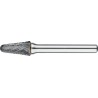 FRESA ROTATIVA CARBURO FORMA L. FORMA CONICA. CON PUNTA REDONDEADA. MANGO 6 MM DENT 4 - 16 MM