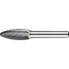FRESA ROTATIVA CARBURO FORMA H. FORMA LLAMA. MANGO 8 MM 6-UNI 12X32X8X77MM