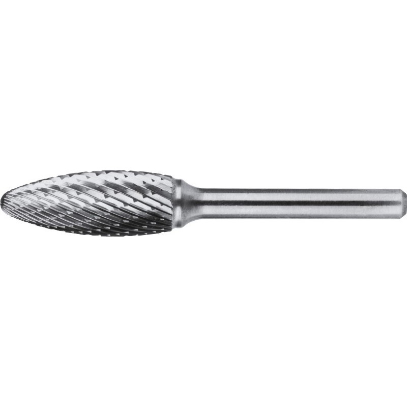 FRESA ROTATIVA CARBURO FORMA H. FORMA LLAMA. MANGO 6 MM DENT 3 - 19 MM