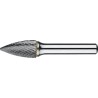 FRESA ROTATIVA CARBURO FORMA G. FORMA OJIVAL EN PUNTA. MANGO 8 MM 6-UNI 20X38X8X83MM