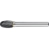 FRESA ROTATIVA CARBURO FORMA E. FORMA OVAL. MANGO 6 MM 1-ALU 6X9.5X6X50MM