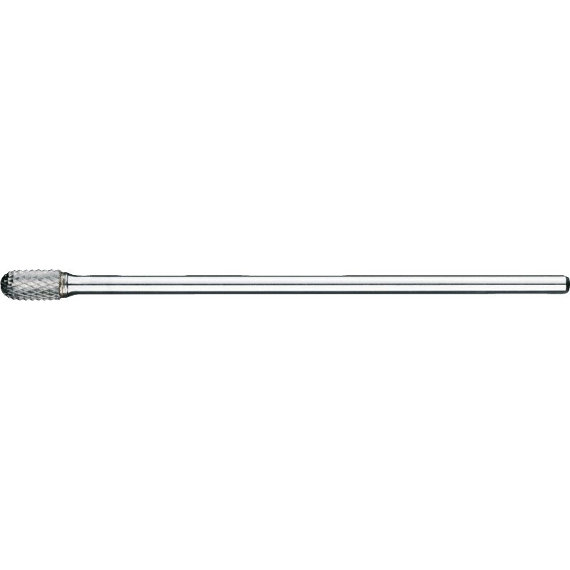 FRESA ROTATIVA CARBURO FORMA C. CILINDRICO. FORMA SEMIESFERICA. MANGO 6 MM. LARGA 4-DIAMOND 6X12.7X6X162MM