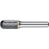 FRESA ROTATIVA CARBURO FORMA C. CILINDRICO. FORMA SEMIESFERICA. MANGO 8 MM 6-UNI 20X25X8X70MM