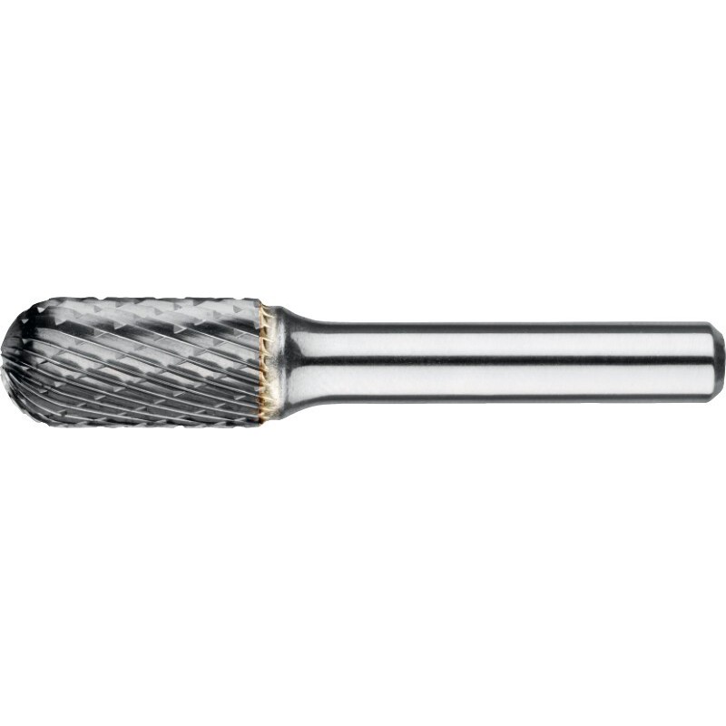 FRESA ROTATIVA CARBURO FORMA C. CILINDRICO. FORMA SEMIESFERICA. MANGO 8 MM 6-UNI 12X25X8X70MM