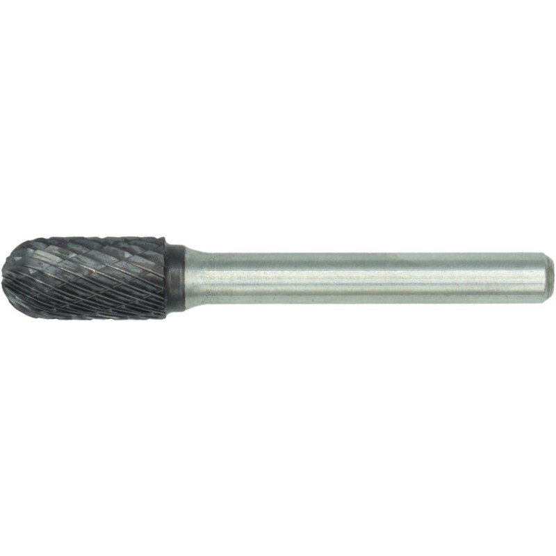 FRESA ROTATIVA CARBURO FORMA C. CILINDRICO. FORMA SEMIESFERICA. MANGO 6 MM. TIALN 6-UNI 12X25X6X70MM