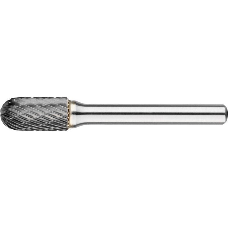 FRESA ROTATIVA CARBURO FORMA C. CILINDRICO. FORMA SEMIESFERICA. MANGO 6 MM 1-ALU 6X18X6X50MM