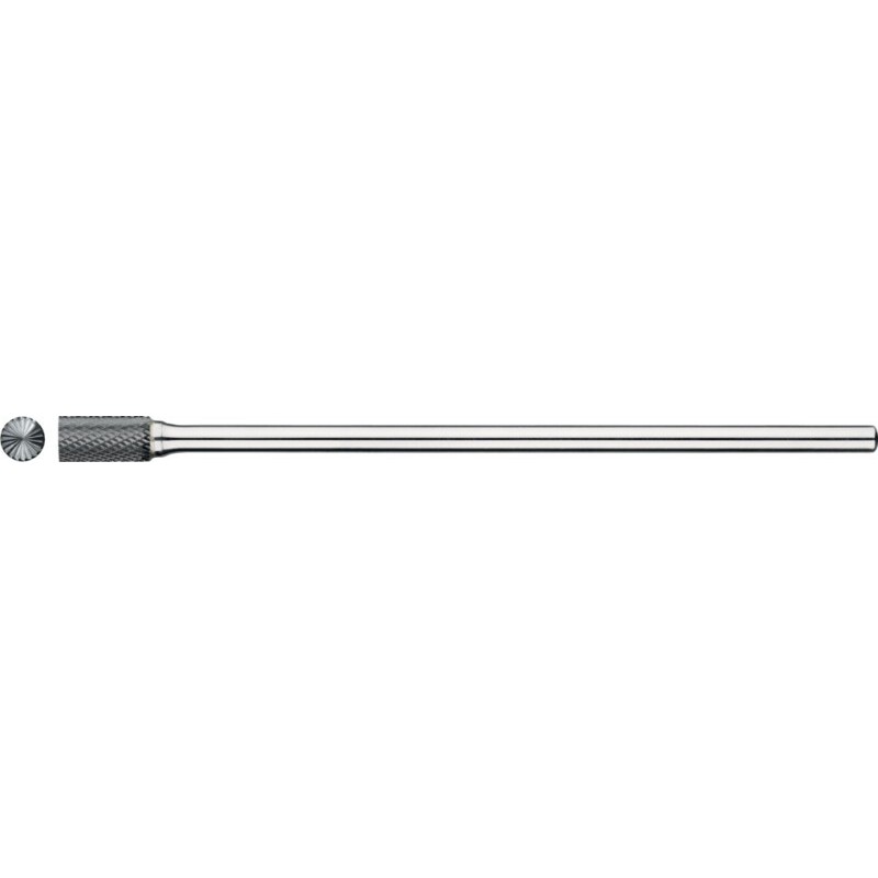 FRESA ROTATIVA CARBURO FORMA B. CILINDRICO CON CORTE AL CENTRO. MANGO 6 MM. LARGA 4-DIAMOND 12X25X6X175MM