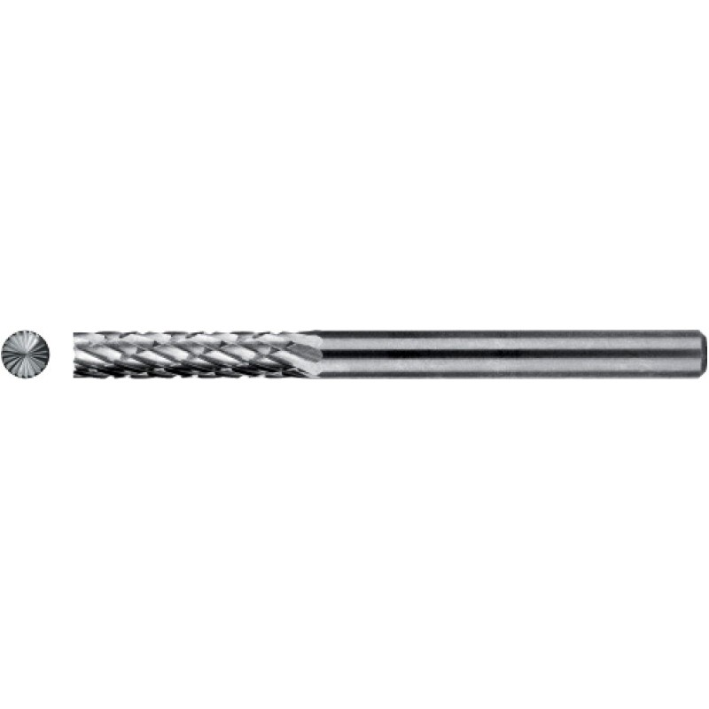FRESA ROTATIVA CARBURO FORMA B. CILINDRICO CON CORTE AL CENTRO. MANGO 3 MM 3-FINE 1.5X6X3X38MM
