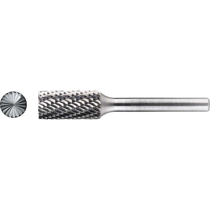 FRESA ROTATIVA ECO PRO CARBURO FORMA B. CILINDRICO CON CORTE AL CENTRO. EN BOLSA DE PLASTICO 12X25X6X70MM