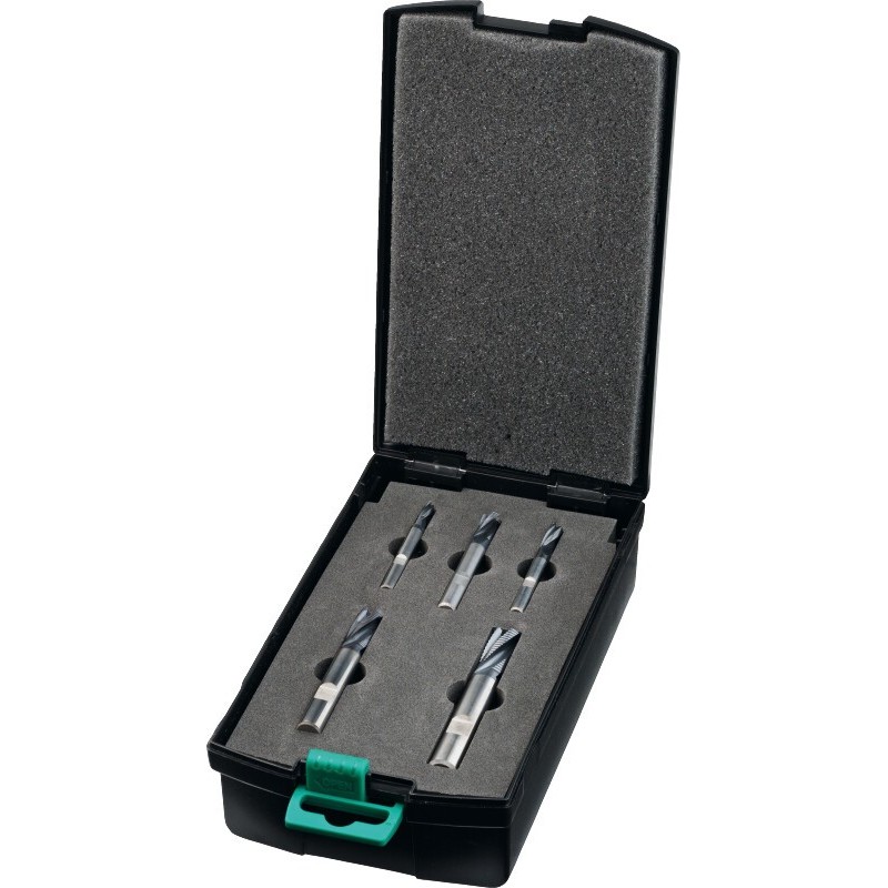 JUEGO DE FRESAS DE DESBASTE MD TIALN PASO FINO. ACERO 35.244 - 4. 6. 8. 10. 12 MM