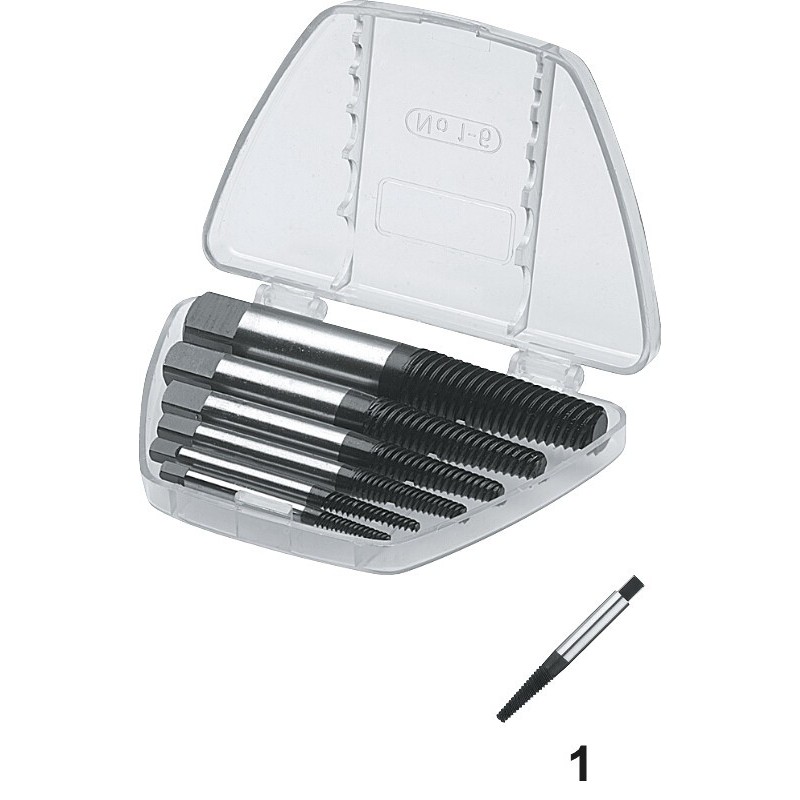 JUEGO DE EXTRACTORES DE TORNILLOS ROTOS ECO NR.1-6 / M3-M24