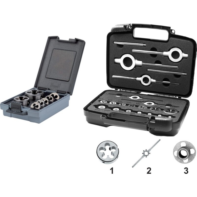JUEGO DE TERRAJA ESFERICA ECO PRO DIN EN 22568 27.100 - M3 - M12