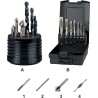 JUEGO DE MACHOS MAQUINA ECO HSS DIN 371/6 + BROCAS 23.291/23.292 - M3 - M12