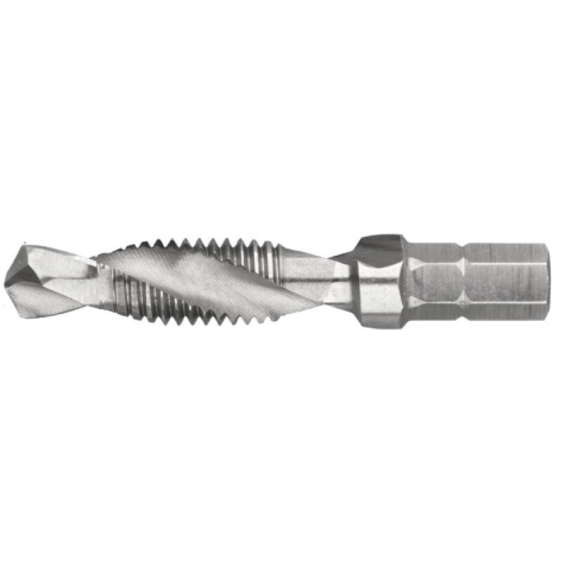 BROCA-MACHO. AVELLANADOR PARA DESBARBAR ECO HSS DIN 3126-DIN ISO 1173 C6.3 METRICA. CON SUJECION 1/4 6.35 MM BIT M6