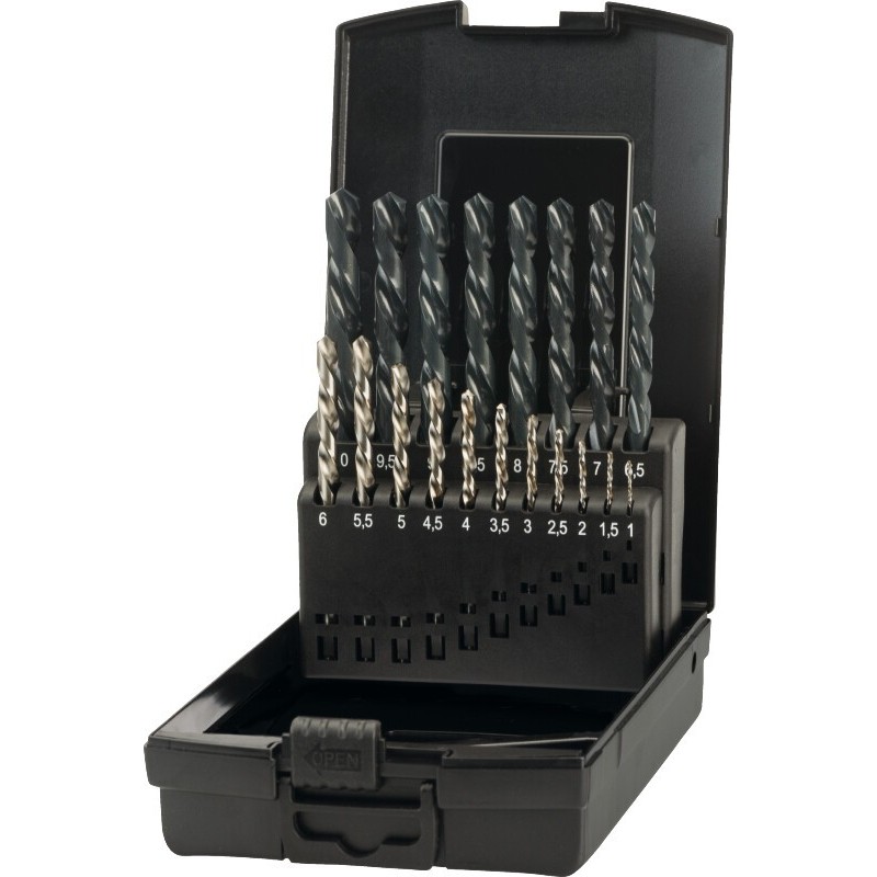 ESTUCHE DE BROCAS HSS DIN 338 IZQUIERDA 19.914 - 1-10X0.5 MM