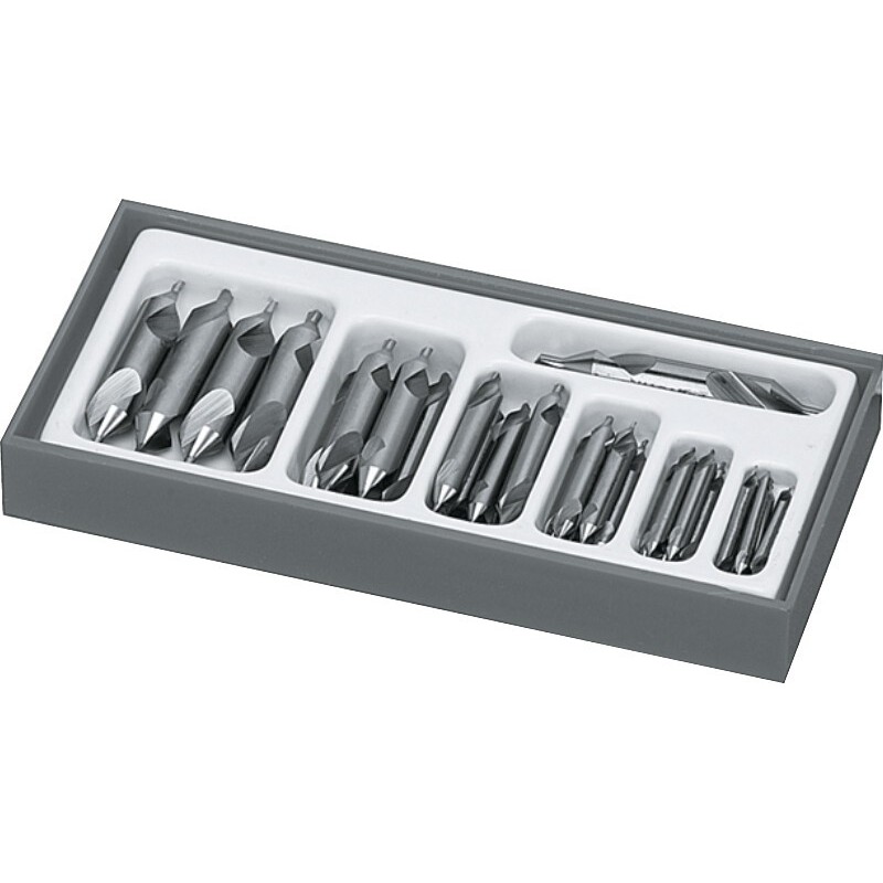 JUEGO DE BROCAS DE CENTRAR HSS DIN 333-A 15.100 - 1X3.15 - 5X12.5MM 30X
