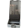JUEGO DE BROCAS MARTILLO. SDS-PLUS CON PUNTA MD CON 2 LABIOS 13.740 - 5X110 - 12X160 MM 7 PIEZAS