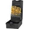 ESTUCHE DE BROCAS HSS DIN 338 CON PUNTA TIN USO MANUAL 11.461 - 1-10X0.5 MM