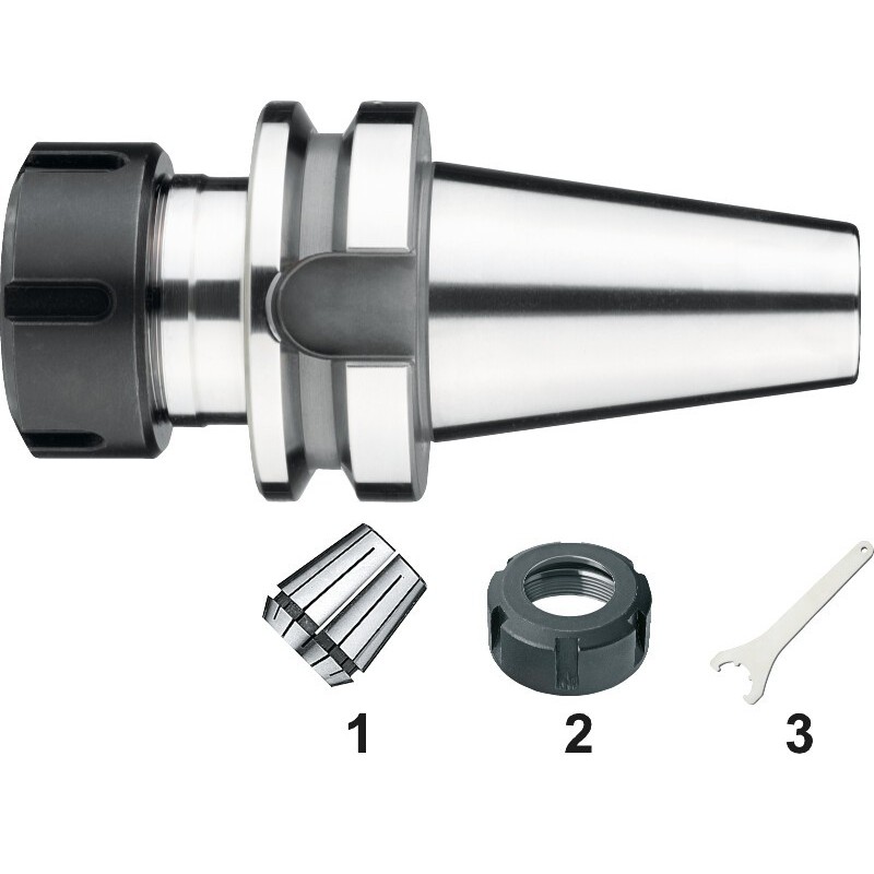 ISO 15488-C DIN 6499-C PORTAPINZAS ER. ISO 7388-2 MAS-BT BT40 ER25 L160
