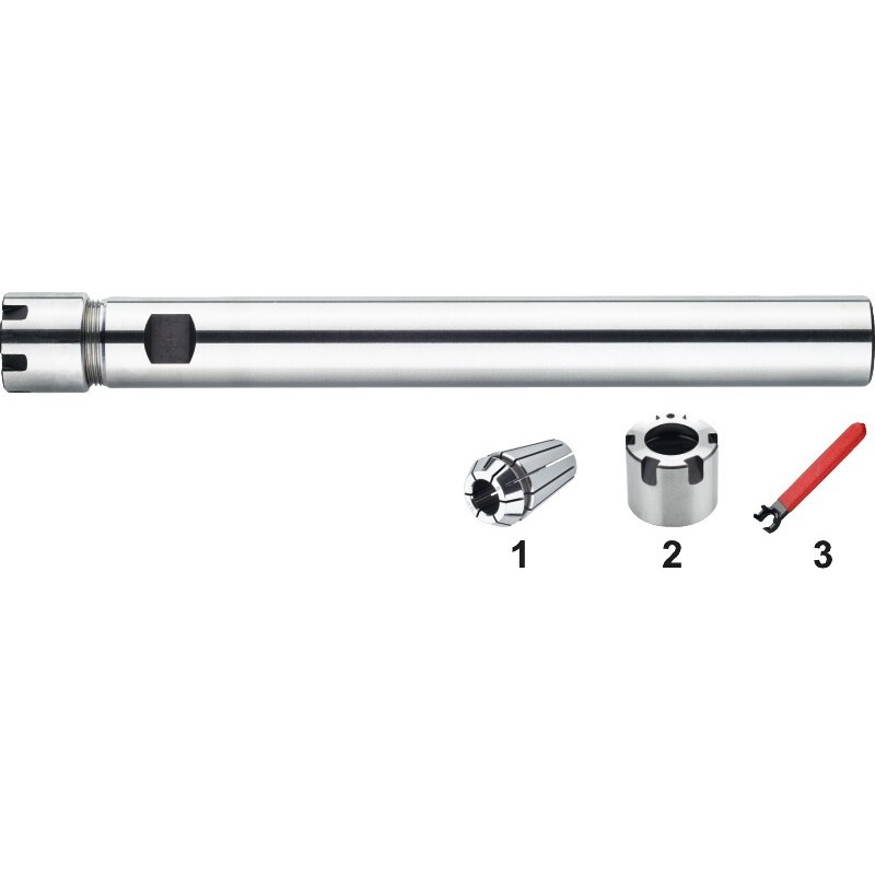 ISO 15488-C DIN 6499-C PORTAPINZAS ER. CILINDRICO. MINI-TUERCA D16MM ER11 1-7