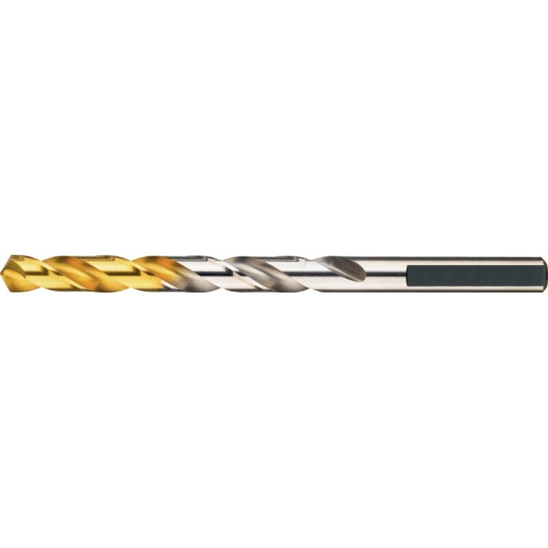 BROCA HSS-E DIN 338 CON PUNTA TIN CON 3 CHAFLANES. USO MANUAL. EN BOLSA DE PLASTICO 9.0 MM