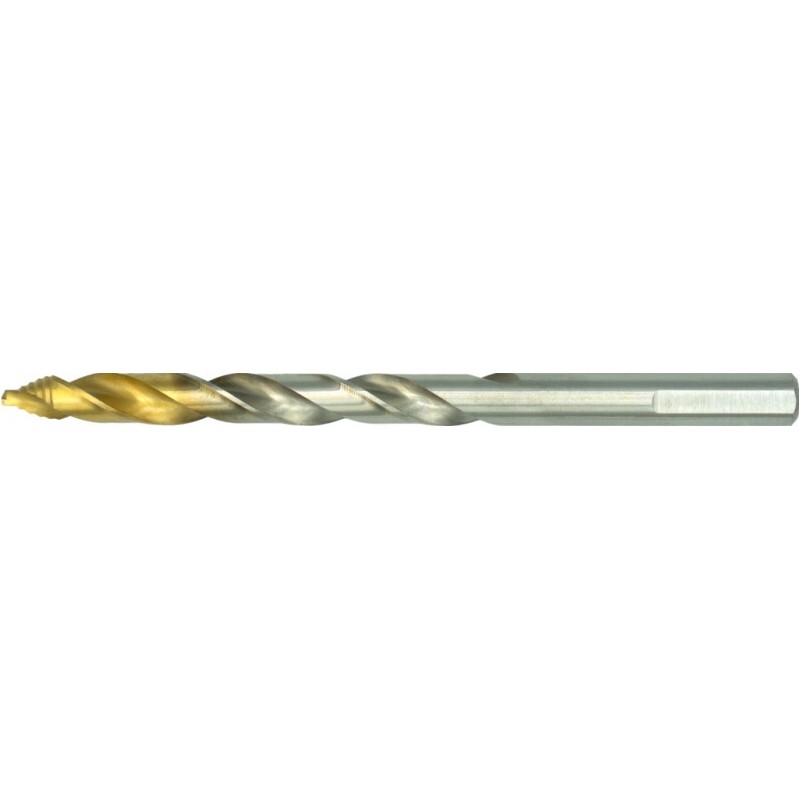 BROCA ECO PRO HSS DIN 338 STEP-POINT CON PUNTA TIN CON 3 CHAFLANES. EN QUADROBOX COLGADOR 6.8 MM UD. EMBALAJE 10