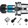 PORTAMACHOS SYNCHRO ISO 15488-C DIN 6499-C PARA USO CON ER PINZAS CON CUADRADO INTERIOR. ISO 12164 DIN 69893 HSK100A ER2