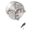 BISON ISO 702-2 DIN 55029 CAMLOCK. PLATO DE 4 GARRAS INDEPENDIENTES. FUNDICION TIPO 4344 C6 200 MM