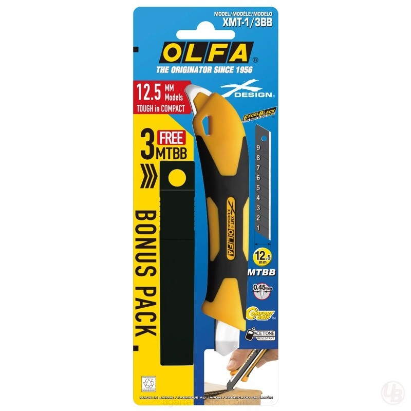 XMT-1/3BB-CUTER DE BLOQUEO AUTOMATICO XMT-1 CON 3 CUCHILLAS MTBB DE 12.5 MM