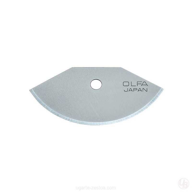 PACK DE 3 CUCHILLAS SEMICIRCULARES 39X18.5X0.3 MM PLATEADAS
