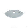 PACK DE 3 CUCHILLAS SEMICIRCULARES 39X18.5X0.3 MM PLATEADAS