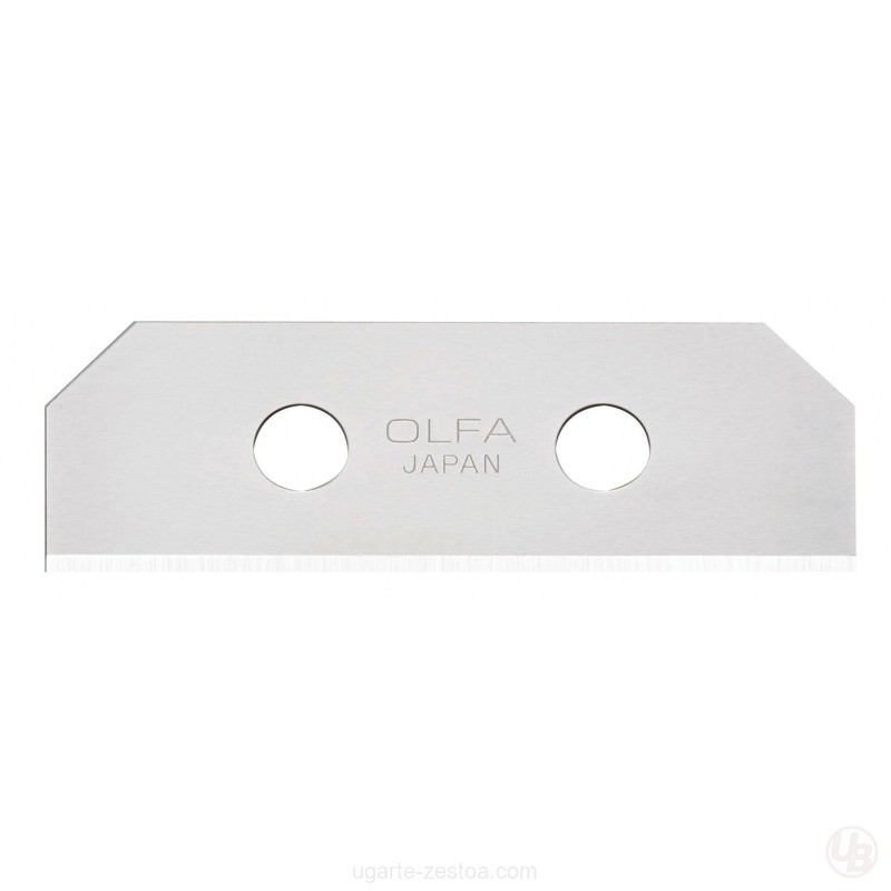 PACK DE 10 CUCHILLAS TRAPEZOIDALES 54X18X0.4 MM PLATEADAS
