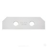 PACK DE 10 CUCHILLAS TRAPEZOIDALES 54X18X0.4 MM PLATEADAS