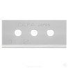 PACK DE 10 CUCHILLAS RECTANGULAR 40X17.8X0.4 MM PLATEADAS