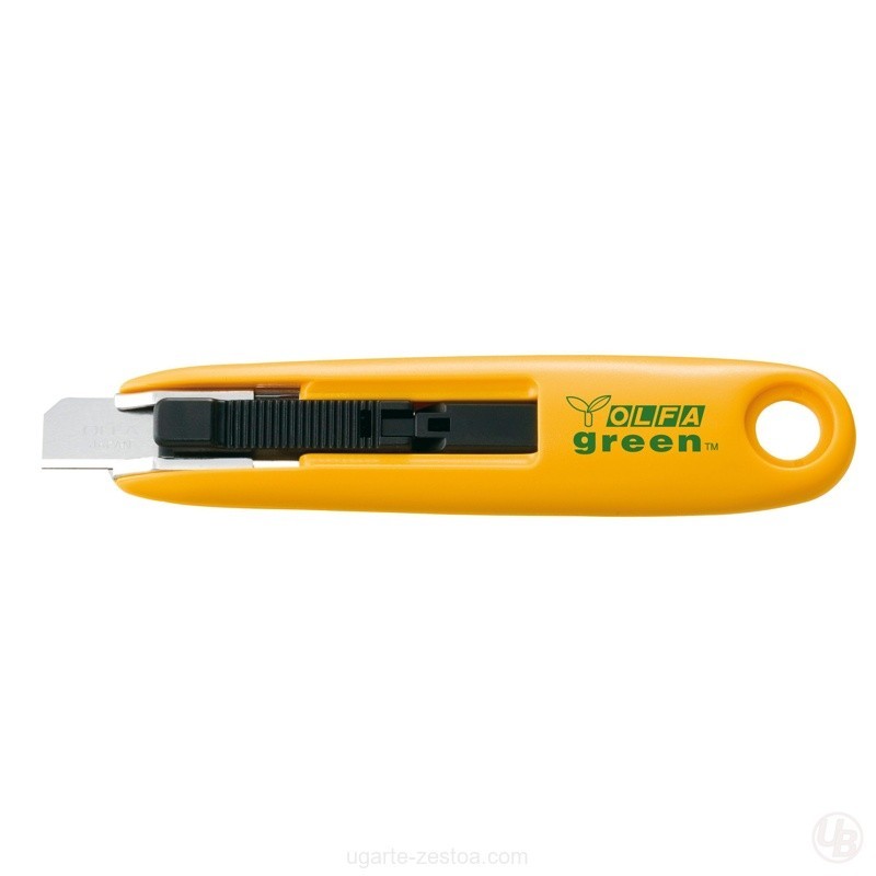 CUTER PLASTICO RECICLADO CON CUCHILLA TRAPEZOIDAL DE 12.5 MM
