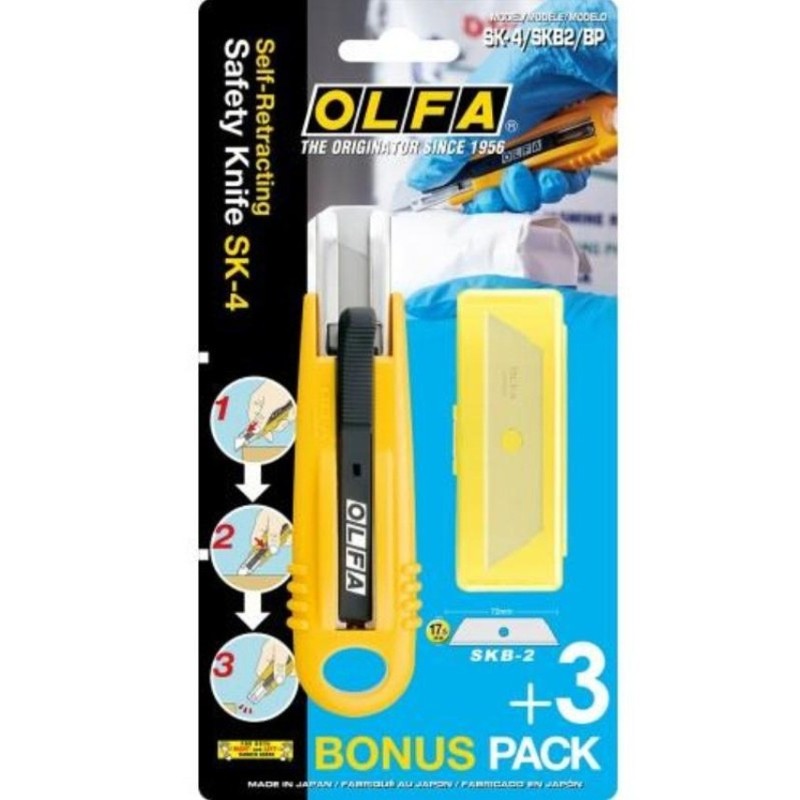 CUTER DE SEGURIDAD SK-4 CON 3 CUCHILLAS SKB-2