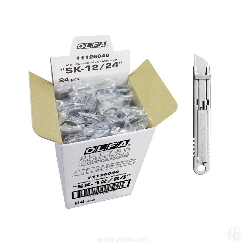 CUTTER DE SEGURIDAD DE ACERO INOXIDABLE PARA INDUSTRIA ALIMENTARIA SK-12 EN BOLSA DE PLASTICO