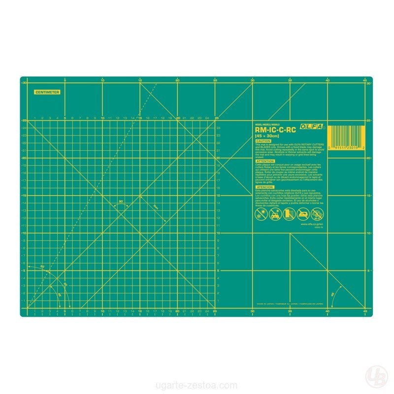 PLANCHA DE CORTE DE 1.5 MM TAMANO PEQUENO 450 X 300 MM