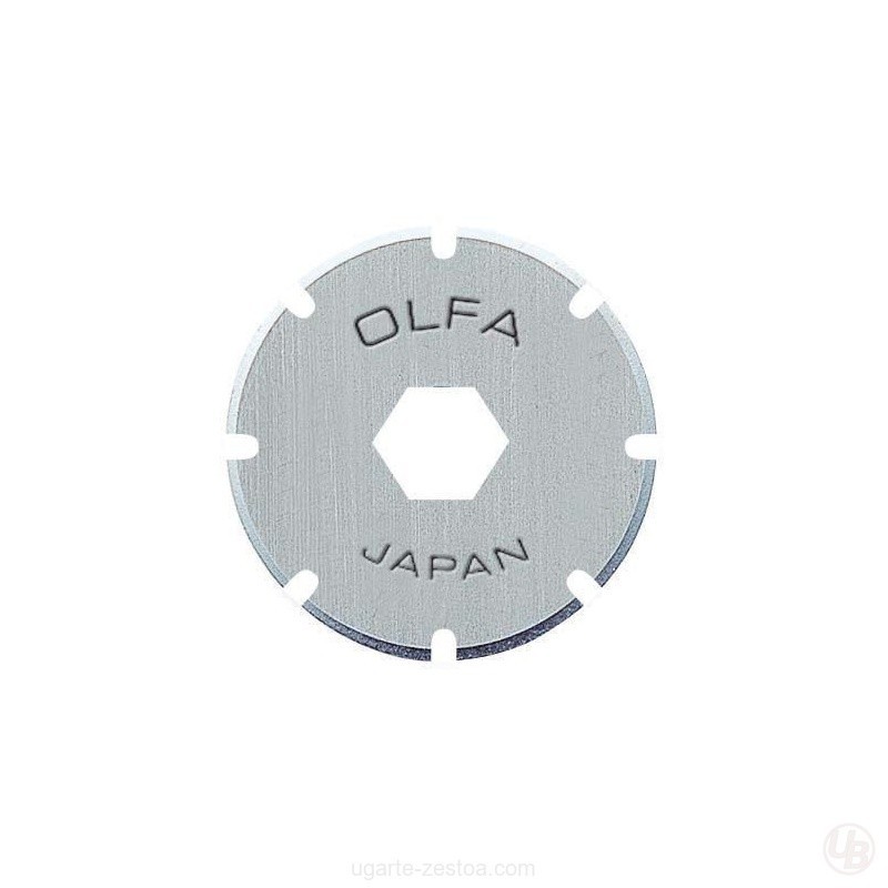 PACK DE 2 CUCHILLAS CIRCULARES PERFORADORA 18X0.3 MM PLATEADAS