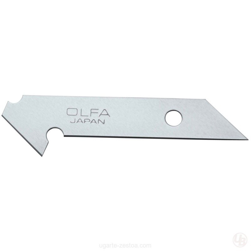 PACK DE 5 CUCHILLAS PARA PLASTICO 8X0.55 MM PLATEADAS