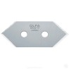 PACK 5 CUCHILLAS CORTE 45G 49X20X0.3MM PLATEADAS MCB-1 OLFA