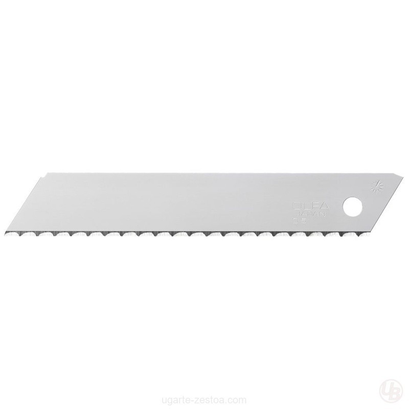 PACK DE 3 CUCHILLAS SOLIDA CON DENTADO ONDULADO 18MM PLATEADAS