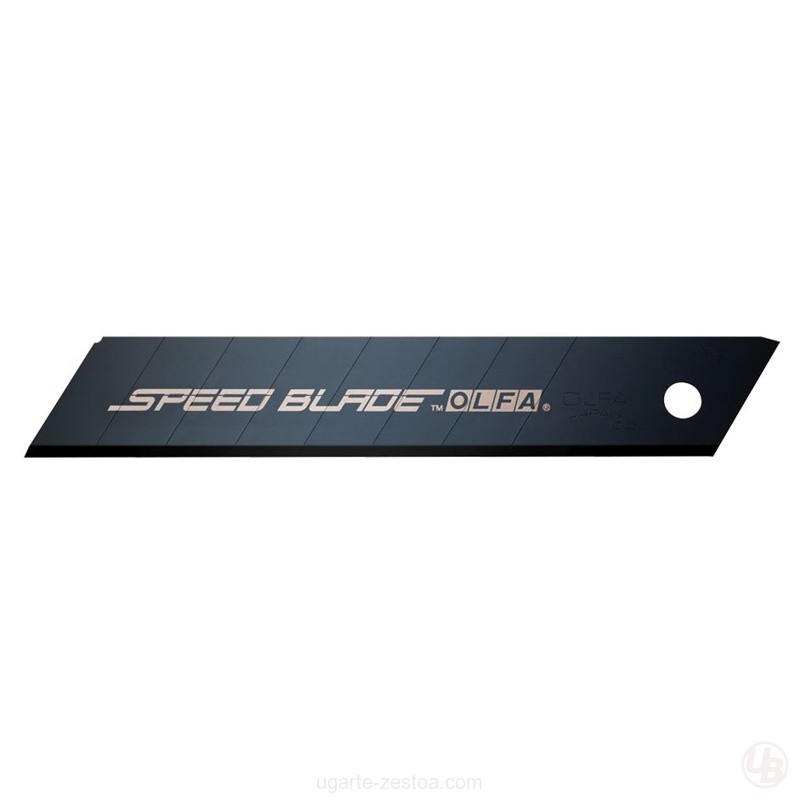 PACK DE 5 CUCHILLAS TROCEABLES SPEED BLADE 18 MM NEGRAS